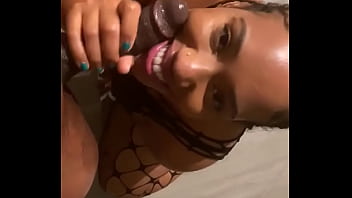 Thick Dominican knows how to pleasure a black dick
